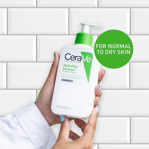 Hydrating Cleanser for Normal to Dry Skin with Hyaluronic Acid and 3 Essential Ceramides